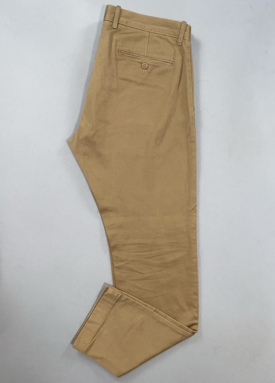 J Crew 484 Slim Fit Flat Front Stretch Cotton Chino Pants. Tan, Men's 32X30. EUC